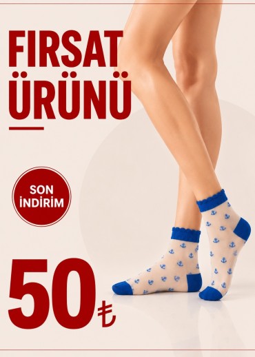 Çipa Hayalet Soket Çorap
