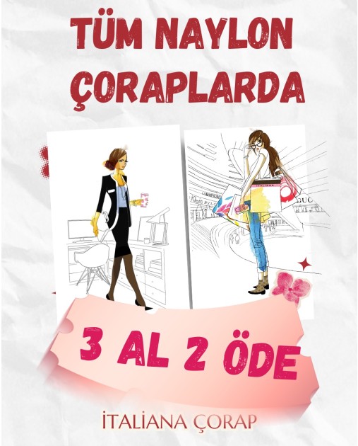 Naylon Çoraplarda 3 Al 2 Öde